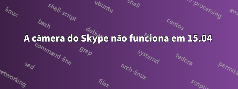 A câmera do Skype não funciona em 15.04