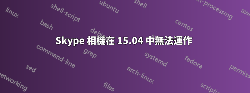Skype 相機在 15.04 中無法運作