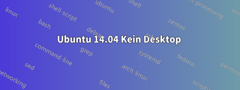 Ubuntu 14.04 Kein Desktop