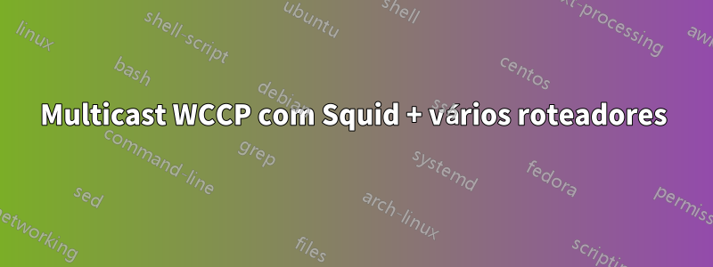 Multicast WCCP com Squid + vários roteadores