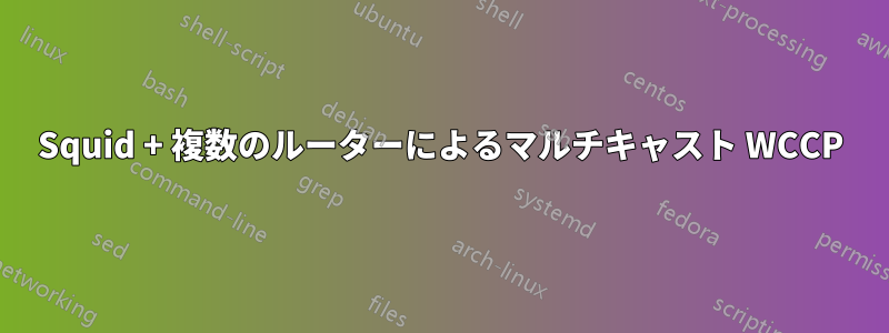 Squid + 複数のルーターによるマルチキャスト WCCP