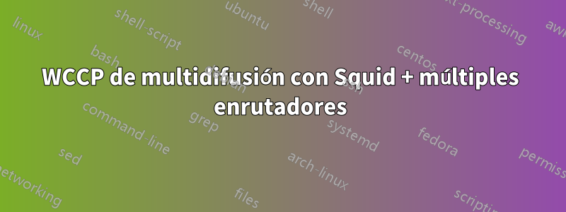 WCCP de multidifusión con Squid + múltiples enrutadores