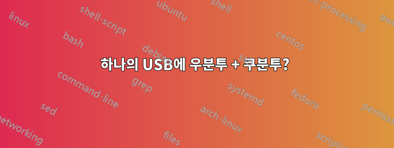 하나의 USB에 우분투 + 쿠분투?