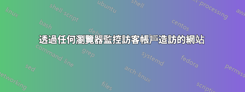 透過任何瀏覽器監控訪客帳戶造訪的網站