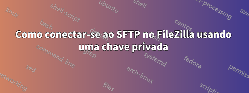 Como conectar-se ao SFTP no FileZilla usando uma chave privada