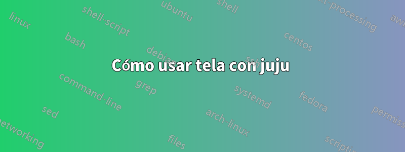 Cómo usar tela con juju