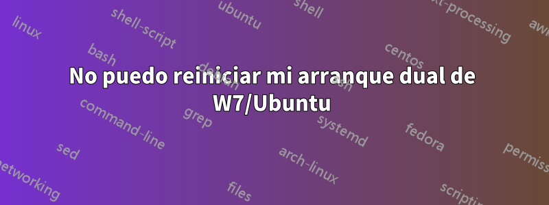No puedo reiniciar mi arranque dual de W7/Ubuntu