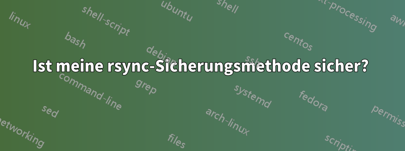 Ist meine rsync-Sicherungsmethode sicher?