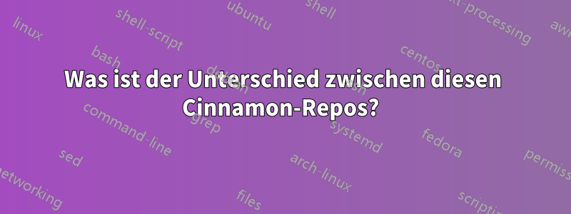 Was ist der Unterschied zwischen diesen Cinnamon-Repos? 