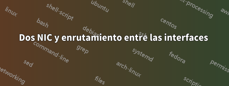 Dos NIC y enrutamiento entre las interfaces