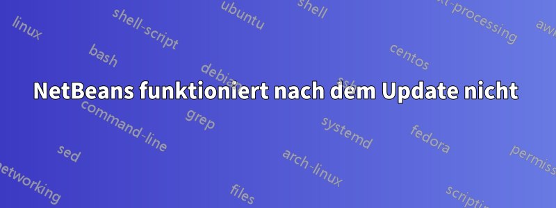 NetBeans funktioniert nach dem Update nicht