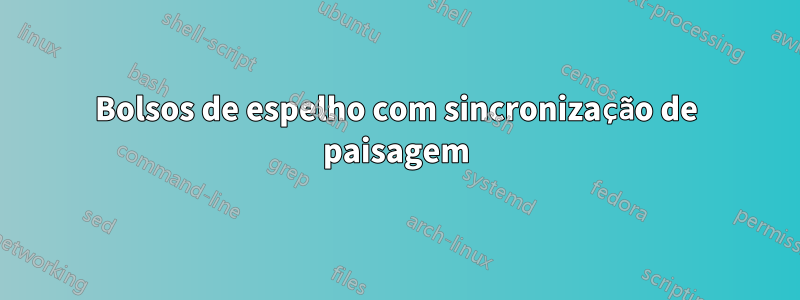 Bolsos de espelho com sincronização de paisagem