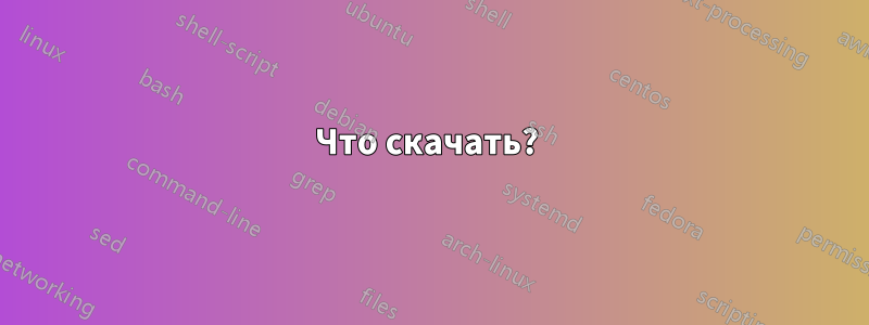 Что скачать? 