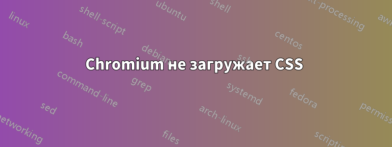 Chromium не загружает CSS