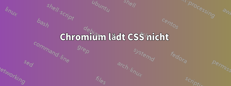 Chromium lädt CSS nicht