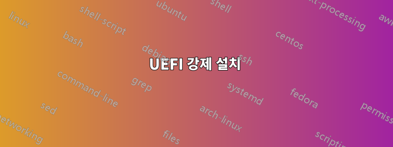 UEFI 강제 설치