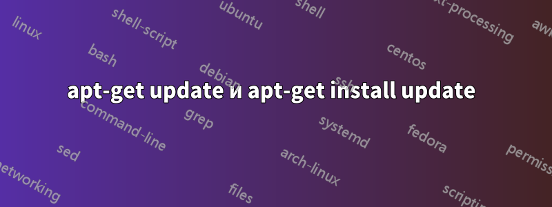 apt-get update и apt-get install update 