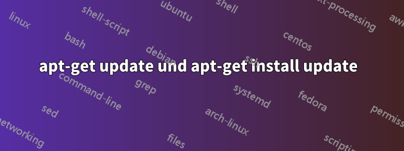 apt-get update und apt-get install update 