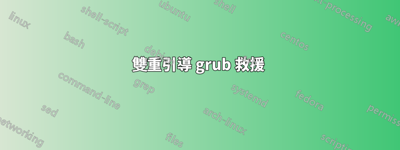 雙重引導 grub 救援