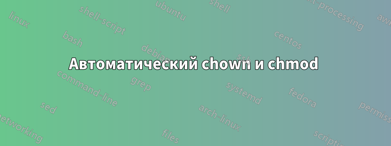 Автоматический chown и chmod