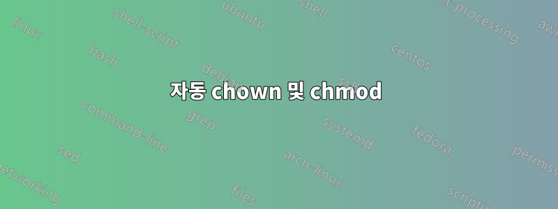 자동 chown 및 chmod