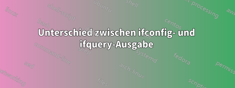 Unterschied zwischen ifconfig- und ifquery-Ausgabe