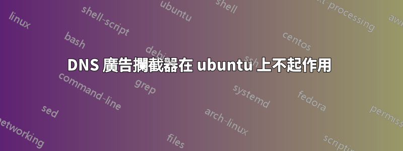 DNS 廣告攔截器在 ubuntu 上不起作用