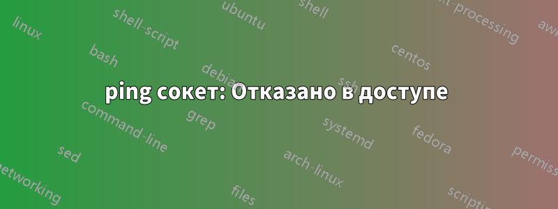 ping сокет: Отказано в доступе