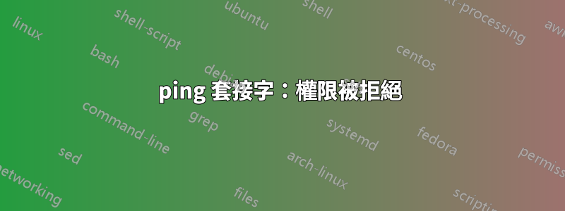 ping 套接字：權限被拒絕