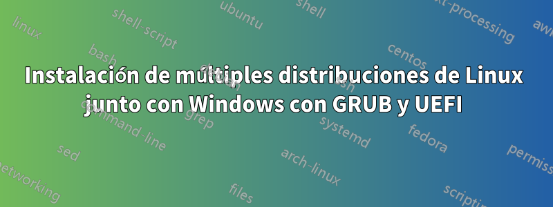 Instalación de múltiples distribuciones de Linux junto con Windows con GRUB y UEFI