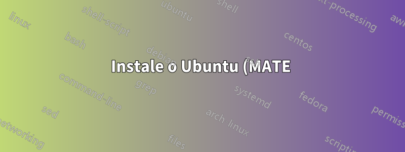 Instale o Ubuntu (MATE) junto com o Windows pré-instalado que foi instalado com configuração RAID