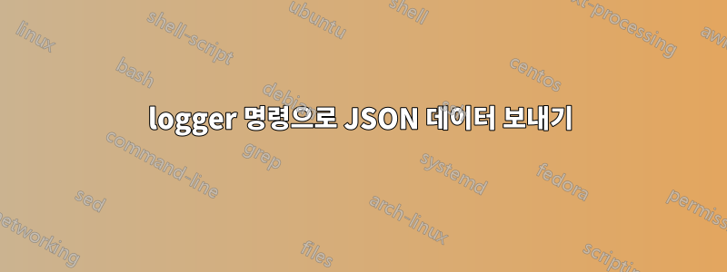 logger 명령으로 JSON 데이터 보내기
