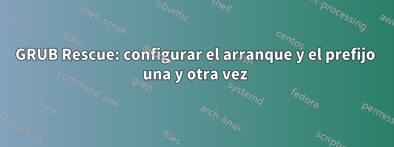 GRUB Rescue: configurar el arranque y el prefijo una y otra vez